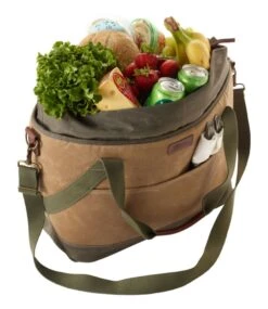 L.L.Bean Insulated Waxed-Canvas Tote, Large -L.L.Bean 305947 0 46