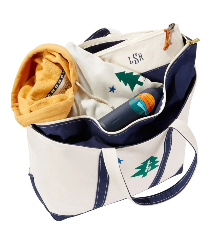 L.L.Bean Boat And Tote, Zip-Top, Vacationland, Large 5 L.L.Bean Boat And Tote, Zip-Top, Vacationland, Large - Image 3