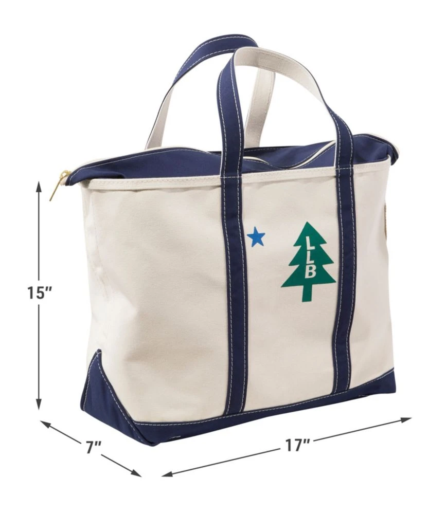 L.L.Bean Boat And Tote, Zip-Top, Vacationland, Large 6 L.L.Bean Boat And Tote, Zip-Top, Vacationland, Large - Image 4